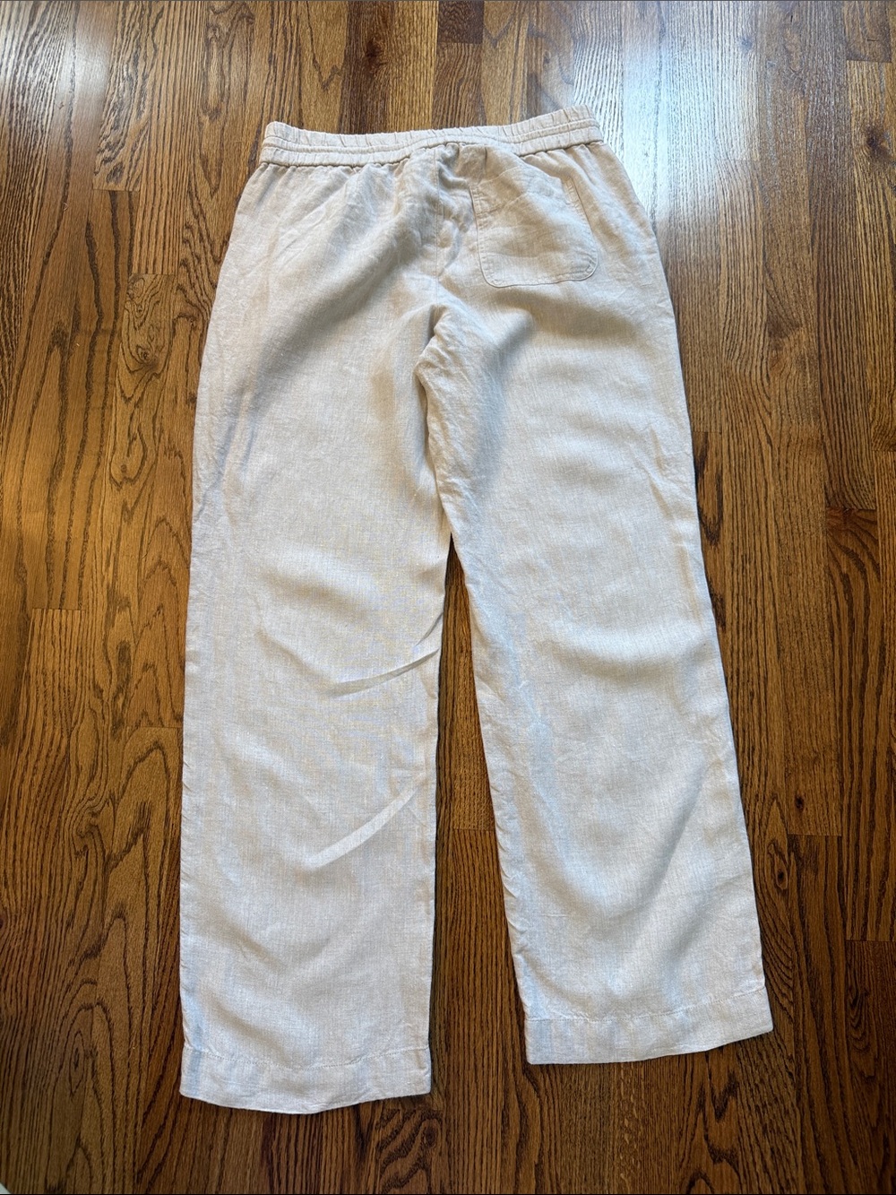 Talbot Ladies’ Lightweight Linen-Blend Drawstring Pants — Cream - Picture 4 of 5